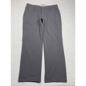 Under Armour Performance Pants Mens 36x30 Black Stretch Chino Straight Active
